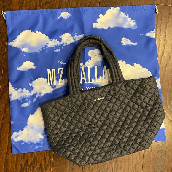MZ Wallace Bags Mz Wallace Quilted Tote In Navy Poshmark